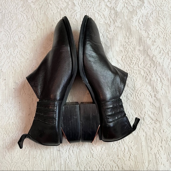 Bakers Shoes Bakers Elite Leather Metal Heel Booties Poshmark